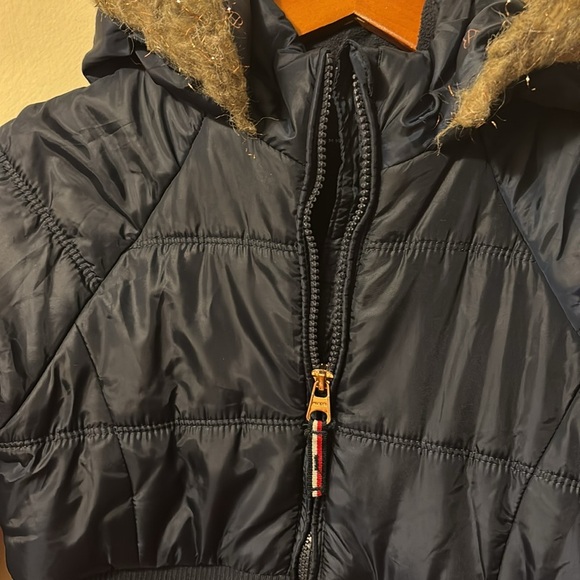 Tommy Hilfiger Black Coat with Logo - Picture 4 of 11